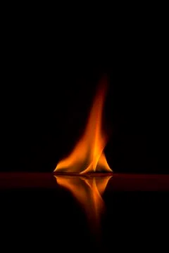 Fire flames on a  background Foto stock