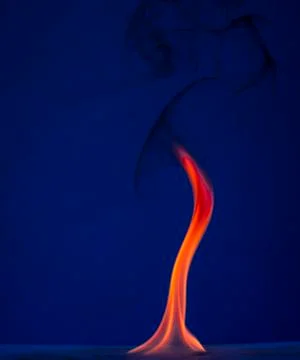 Fire flames on a  background Stock Photos