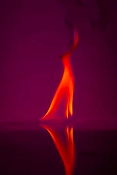 Fire flames on a  background Stock Photos