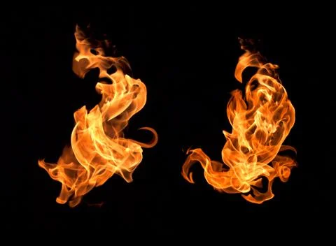 Fire flames background Stock Photos