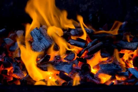 Fire flames background Stock Photos