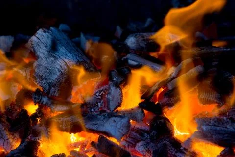 Fire flames background Stock Photos