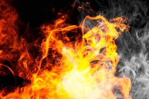 Fire flames background. Foto stock