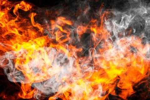 Fire flames background. Foto stock