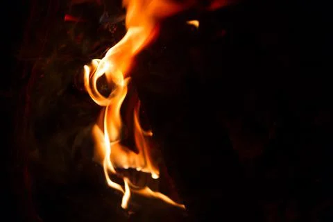 Fire flames background Stock Photos