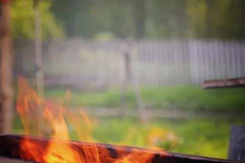 Fire flames background Stock Photos