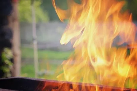 Fire flames background Foto stock