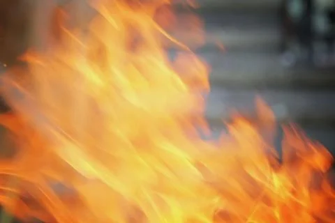 Fire flames background Foto stock