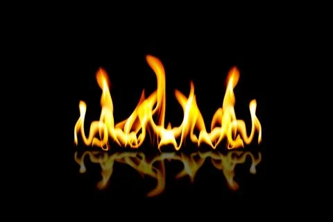Fire flames background Stock Photos
