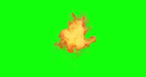 Fire Flames background Seamless Loop, Green Screen Chromakey 4K Stock Footage 147344567