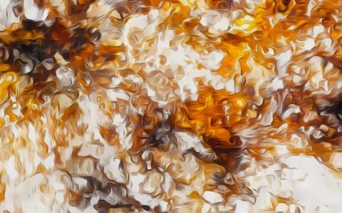 Fire flames background structure. Computer graphic. Earth Concept Illustrazione stock