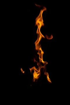 Fire flames on black background. abstract fire flame background 库存照片