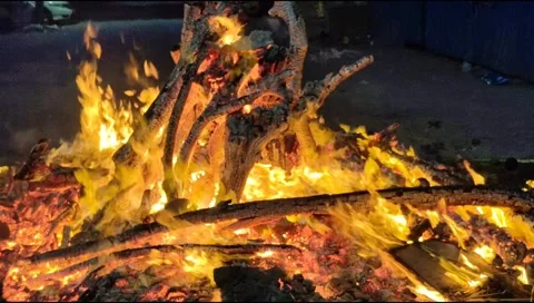 Fire flames on black background, Blaze fire flame texture background, Beaut.. Stock Footage 304410340