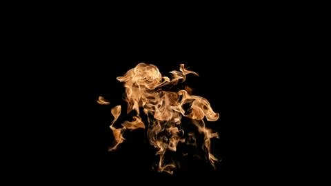 Fire flames on black background. fire on black background isolated. fire patt Stock Photos