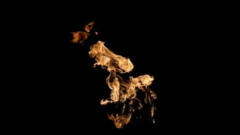 Fire flames on black background. fire on black background isolated. fire patt Stock Photos