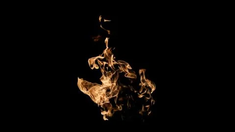 Fire flames on black background. fire on black background isolated. fire patt Stock Photos