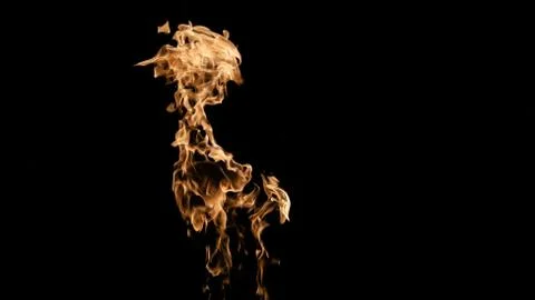 Fire flames on black background. fire on black background isolated. fire patt Stock Photos