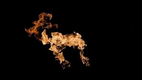 Fire flames on black background. fire on black background isolated. fire patt Stock Photos