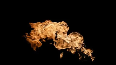 Fire flames on black background. fire on black background isolated. fire patt Stock Photos
