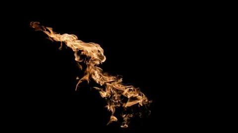 Fire flames on black background. fire on black background isolated. fire patt Stock Photos