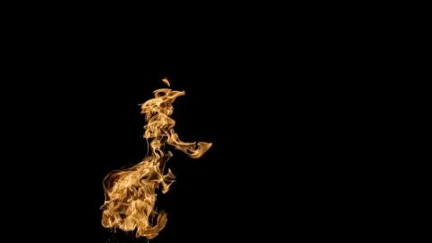 Fire flames on black background. fire on black background isolated. fire patt Foto stock