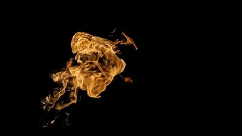 Fire flames on black background. fire on black background isolated. fire patt Stock Photos