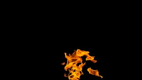 Fire flames on black background. fire on black background isolated. fire patt Stock Photos