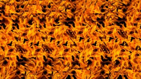 Fire flames on black background. fire on black background isolated. fire patt Stock Photos