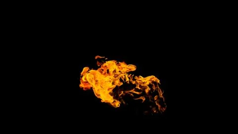 Fire flames on black background. fire on black background isolated. fire patt Stock Photos