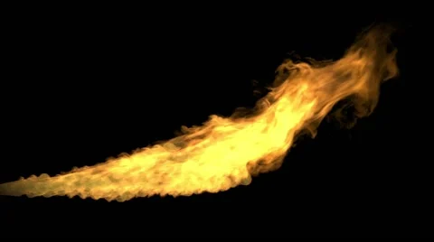 Fire flames on a black background Stock Footage 50171482