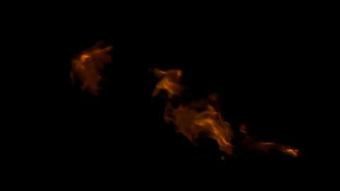 Fire flames on black background Stock Footage 101013131