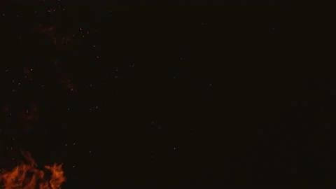 Fire flames black background Stock Footage 106259940