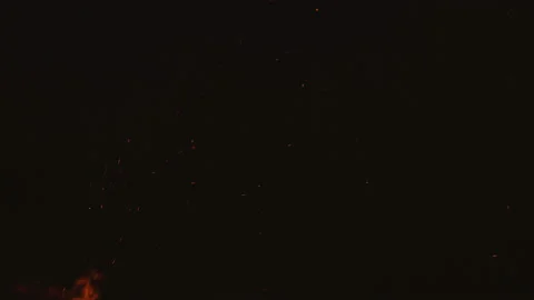 Fire flames black background Video stock 106330097