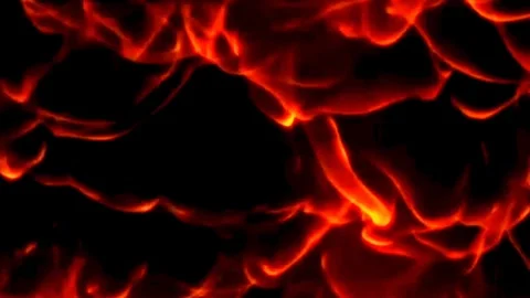 Fire flames on black Stock Footage 246146456