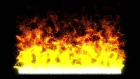 Fire Flames burning. 4K motion background. 3d rendering. cyclic animation. Stock Footage 223563993