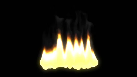 Fire Flames Burning Alpha Channel Stock Footage 130314620