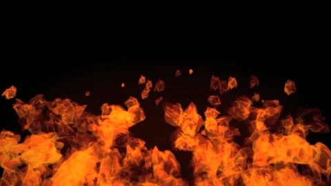 Fire Flames Burning Alpha Channel Stock Footage 130315202