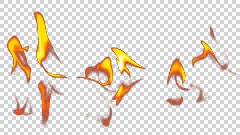 Fire flames burning with red hot sparks on transparent background and textu.. Stock Illustration