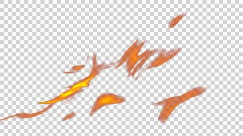 Fire flames burning with red hot sparks on transparent background and textu.. Stock Illustration