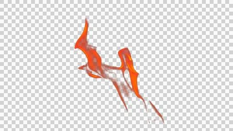 Fire flames burning with red hot sparks on transparent background and textu.. Stock Illustration