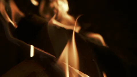 Fire flames cinematic slow motion shot Stock Footage 104900157