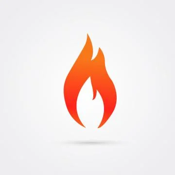 Fire flames. Collage. Illustrazione stock