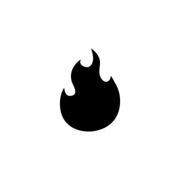 Fire Flames Flat Vector Icon Illustrazione stock