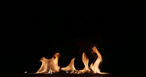 Fire Flames On The Floor Stock Footage 161430538
