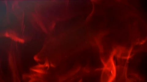 Fire flames with flying sparks on a blac... | Stock Video | Pond5