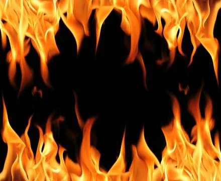 Fire flames frame Stock Photos