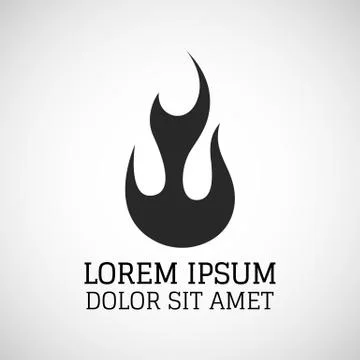 Fire flames icon Ilustração Stock