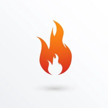 Fire flames icon Stock Illustration
