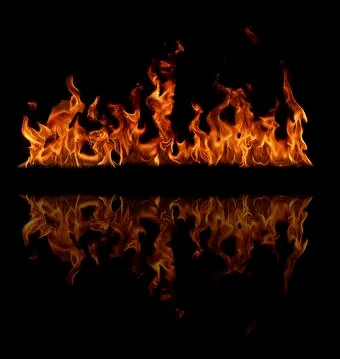 Fire flames Illustrazione stock