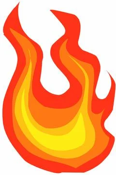 Fire flames illustration Stock Illustration
